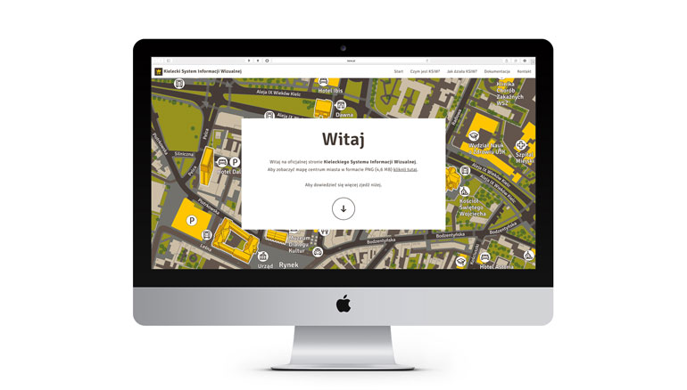 Kielce's Visual Information System - Website Design