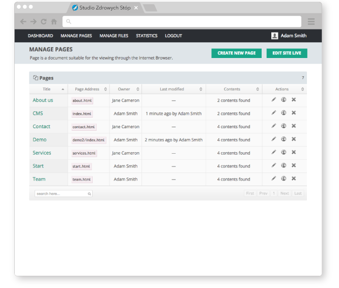 Website with CMS